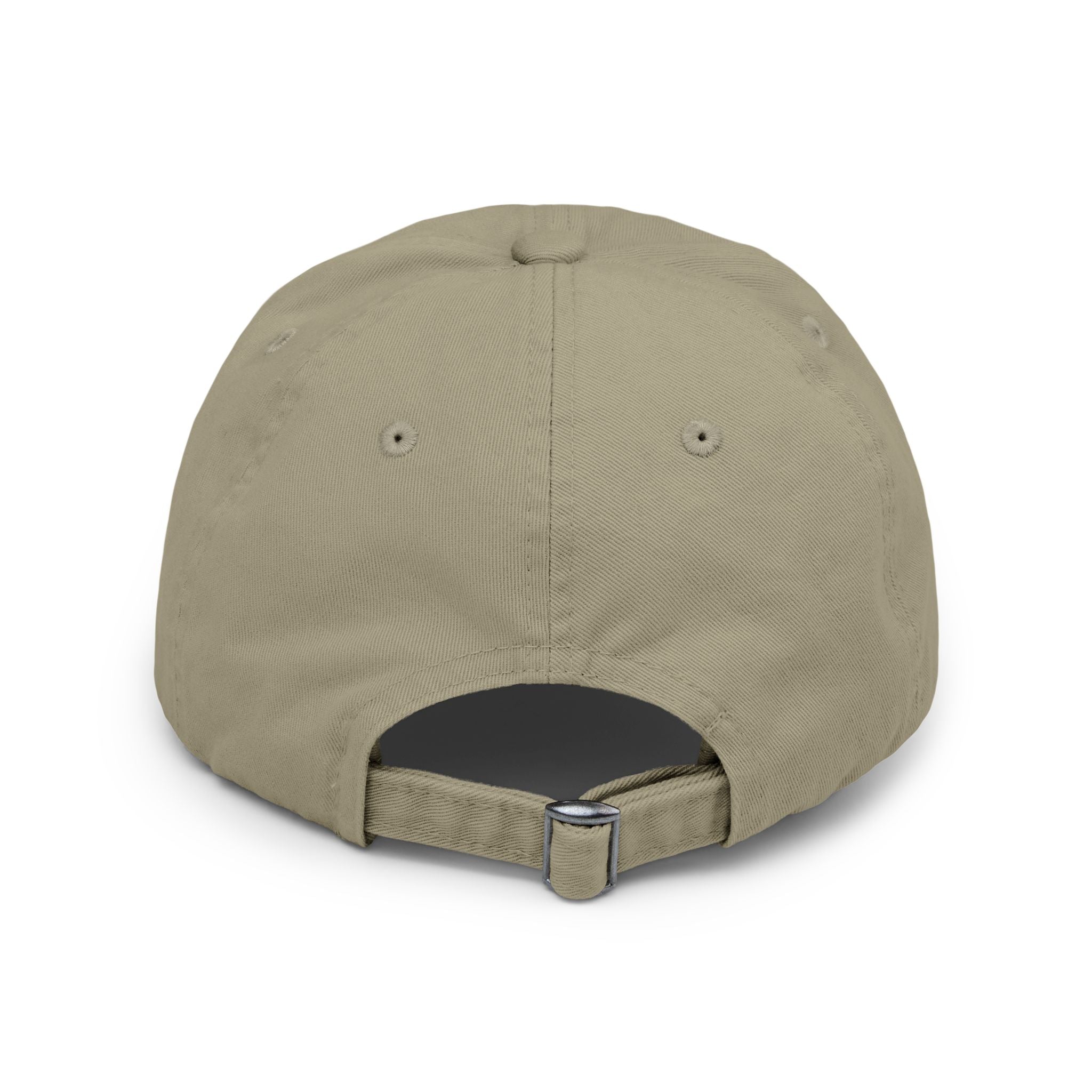 Distressed Black Cap with Pink Floral Club Embroidered Logo